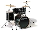Force 1007 Stage 2 Black Five Piece Drumset