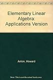 Elementary linear algebra with applications