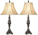 Set of Two Bronze Classic Table Lamps