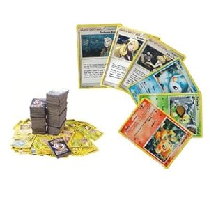 100 Assorted Pokemon Trading Cards with Bonus Free 6 Bonus Promo Foils