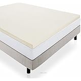 LUCID 2 Inch Foam Mattress Topper Twin size 3-Year Warranty