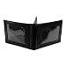 BLACK BI-FOLD LEATHER MEN'S WALLET COIN HOLDER POCKET