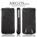 SGP アイフォン 4 / 4S ケース Argos 【 BLACK 】 本革 フリップタイプ for Apple iPhone 4 / 4S 【 SGP06828 】