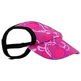 PlayaPup Sun Protective Dog Visor, Tuga Pink, X-Small