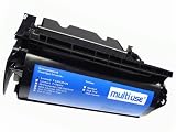 Hochwertiger Toner (Remanufactured) passend zu Lexmark T634 TN mit Chip, T634TN, T 634TN, voll kompatibel zu 12A7465, 12 A 7465, schwarz, 33000 Seiten, Tonerkartusche