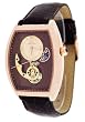 Adee Kaye #AK8024-MRG1 Men's Motif 3-D Sun Moon Partial Skeleton Automatic Watch