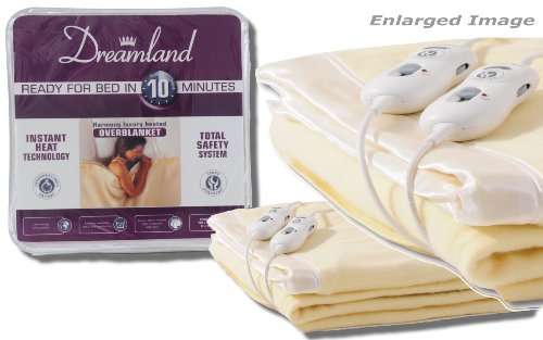 Dreamland 6721 Harmony Overblanket Double Dual Control (5.11 x 5.11 ft/ 71 x 71 inch/ 180 x 180 cm)