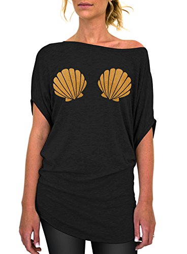 Mermaid Seashells Slouchy Tee