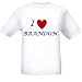 I LOVE BRANDON - Name-series - White T-shirt