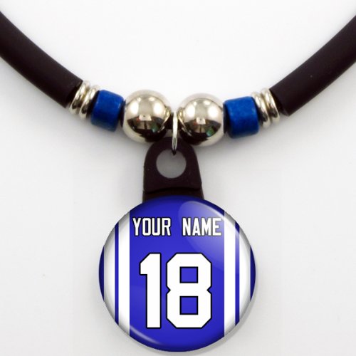 Indianapolis Colts Jersey Necklace Personalized with Your Name and Number