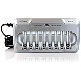 Tenergy TN145 8-Bay AA/AAA NiMH/NiCd Battery Charger with individual LED indicator