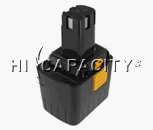 High Capacity B-8318 9.6 POWERTOOL BATTERY