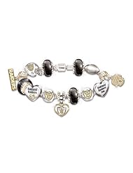 Go Raiders! #1 Fan Charm Bracelet by The Bradford Exchange