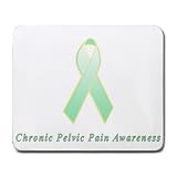 Chronic Pelvic Pain Awareness Ribbon Mouse Pad