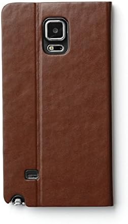 Zenus Avoc Samsung Galaxy Note 4 Case Toscana Diary [Brown] High-End Synthetic Leather Cover Case with kickstand for Galaxy Note 4