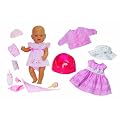 Zapf Creation 812082 - Baby born� Puppe, Magischer F�tterspa� & Schulkleid de luxe Set