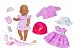 Zapf Creation 812082 - Baby born® Puppe, Magischer Fütterspaß & Schulkleid de luxe Set