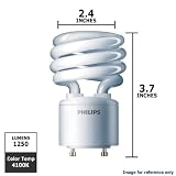 Philips 18w 120v Twist GU24 4100K Cool White Fluorescent Light Bulb