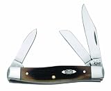 Case Cutlery 52843 Case Barnboard-jigged Dark Molasses Medium Stockman, Dark Molasses Bone