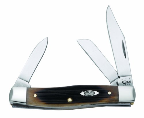 Case Cutlery 52843 Case Barnboard-jigged Dark Molasses Medium Stockman, Dark Molasses Bone On Sale