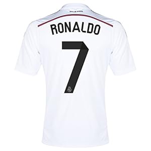 Real Madrid Home 2014/15 Jersey (Official Adidas) with Ronaldo 7 - Size Medium