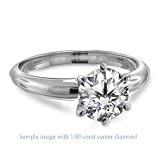 Six Prong Pre-Set Round Diamond Solitaire Ring In 18K White Gold ( Color H , Clarity SI2 ) (1/4 ct. t.w.) Six Prong Pre-Set Round Diamond Solitaire Ring In 18K White Gold ( Color H , Clarity SI2 ) (1/4 ct. t.w.)