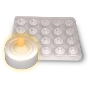 Battery Operated Tealights Will Burn Up To 100 Hours With The Long-Lasting Battery Provided (Tray of 20)