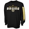 Reebok Boston Bruins Black Sharp Edge Long Sleeve T-shirt
