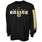 Reebok Boston Bruins Black Sharp Edge Long Sleeve T-shirt