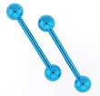 Anodized Blue Titanium Barbell - 16g - 16mmx5mm Ball (Sold as Pair)