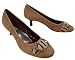 Franco Sarto Engrave Camel Suede Pumps Zebra Hair Buckle