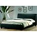 Kitchen & Housewares : Dartmoor Double Half Leather Bed in Brown