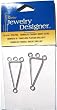 Chandelier Triangle Earring Finding, Bright Silver, 2 Pc/Pkg