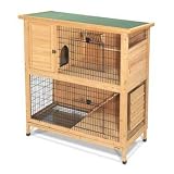 Super Pet 2 STORY PREMIUM WOOD RABBIT HUTCH 48 in
