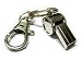 Mini Brass Whistle Keychain (Brand New) Pack Dozen, Shiny Whistle Key-ring/Key Chains