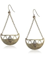 Steve Madden Geometric Cut-Out Chandelier Drop Earrings, 2.5"