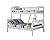 Walker Edison Twin/Double Solid Wood Bunk Bed, White from Walker Edison