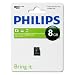 xlyne Philips FM08MD35B Class 4 8GB microSD Karte mit Adapter schwarz