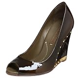 BCBGMAXAZRIA Women\'s Harper Peep Toe Wedge