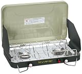 Greatland 2 Burner Propane Stove - Green / Tan