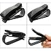 Cosmos ® 2 PCS Clear Black Color Sunglasses/Eyeglasses Clip Car Holder with Cosmos Fastening Strap