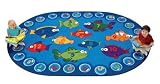 Fishing for Literacy Oval Rug