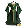 Celtic Princess Doll Dress and Gold Slippers, fits 18 in American Girl dolls