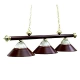 RAM Gameroom B48-RIB BG 3 Light 54 Inch Billiard Light - Burgundy