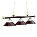 RAM Gameroom B48-RIB BG 3 Light 54 Inch Billiard Light - Burgundy