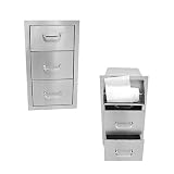 RCS Stainless Steel Paper Towel And Drawer Combo