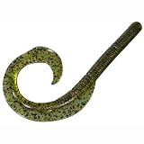 Strike King Rage Tail Anaconda - 7" and 10" Size: 7"; Color: Watermelon Red & Black (18)