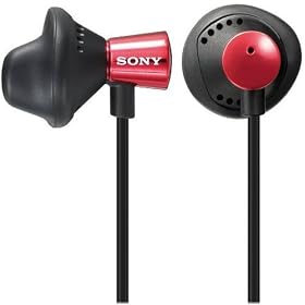 Sony MDR-ED12LP Fashionable In-ear headphones- Red
