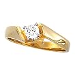 14K Yellow Gold Diamond Solitaire Engagement Ring - 0.25 Ct.