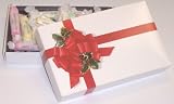 Gourmet Food : Scott's Cakes Assorted Salt Water Taffy 1/2 Pound Ribbon and Holly Box